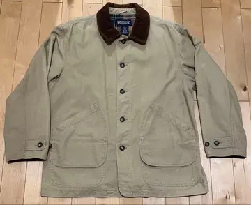 LANDS' END 헌팅 자켓 샌드 베이지 옷깃 코듀로이