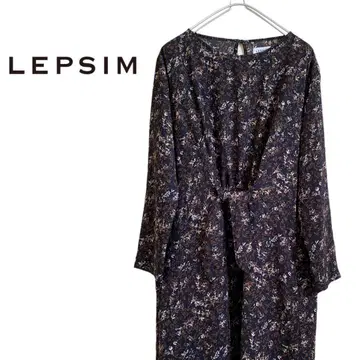 LEPSIM 여성용 꽃무늬 긴팔 원피스