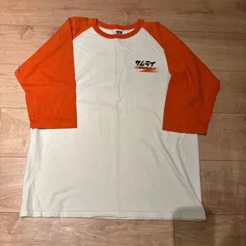 사무라이 로고 7부 소매 티셔츠