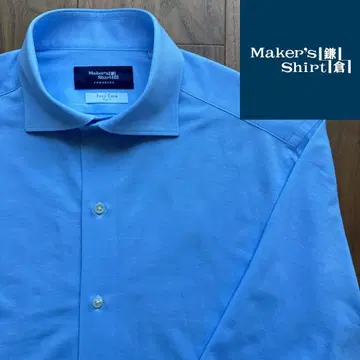 가마쿠라 셔츠 이지케어 니트 M palpa 소재 셔츠 색스 블루 1