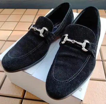 Ferrante 페란테 UK7 비트 로퍼 스웨이드 블랙 하프 러버 완료