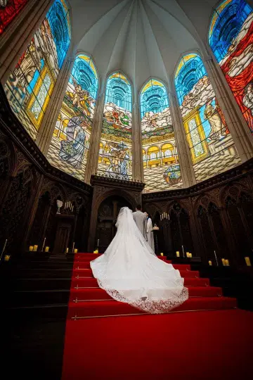 롱 웨딩 베일 더블 베일 2층 결혼식 브라이덜