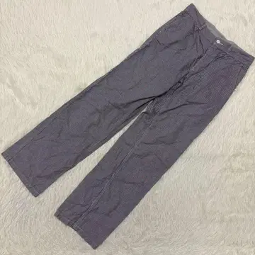 하운드투스 패턴 팬츠 퍼플 38 세련된