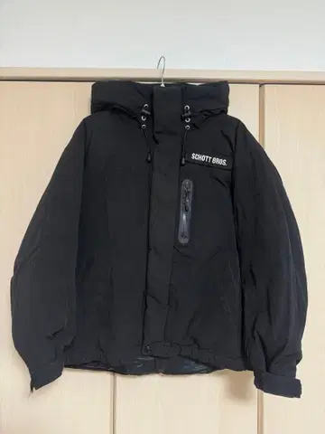 SCHOTT BROS. JEANASIS 블랙 다운 자켓