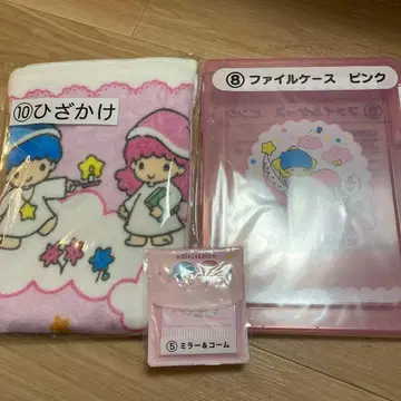 키키라라 복권 무릎 담요 거울 빗 파일 케이스