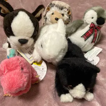 동물 봉제 인형 6체 세트
