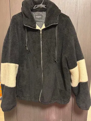 Doublefocus 플리스 자켓 LL 블랙/아이보리