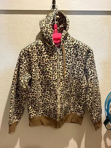 Champion/챔피온 남성용 표범 무늬 집업 후드티 ( L 사이즈 )