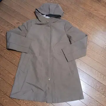 Filomo 후드 부착 베이지 롱 코트