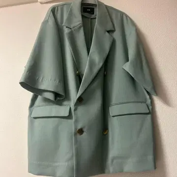 HARE 민트 그린 더블 브레스트 자켓 S
