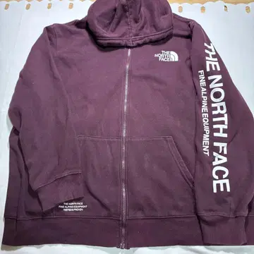 THE NORTH FACE 퍼플 집업 후드티