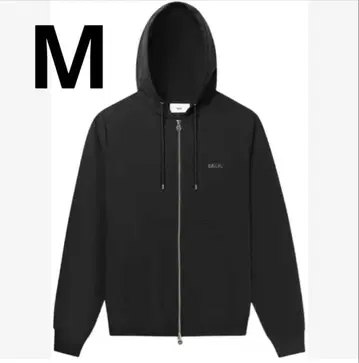 보라 일본 한정판 레귤러 핏 나일론 지퍼 후드티 블랙 M