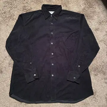 INDIVIDUALIZED SHIRTS 블랙 코듀로이 셔츠 M