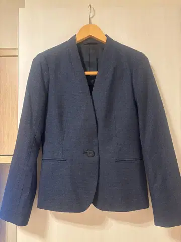 [새상품급] 여성 수트 스커트 세트 노카라 38