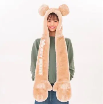 Disney Resort 미키 팬캡 머플러 장갑 포함