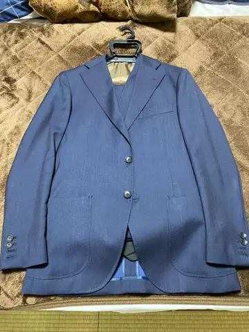 SUIT SELECT 쓰리피스 marzotto 네이비