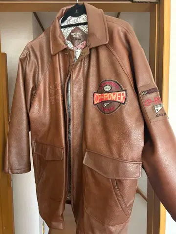 가죽 자켓 와펜 디자인 아메리칸 아메카지 구제 빈티지