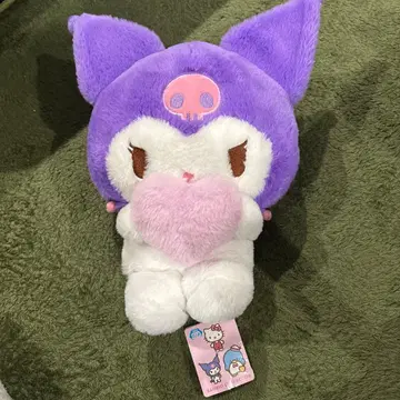 산리오 쿠로미 복숭아색 하트 인형 BIG 타입 봉제 인형