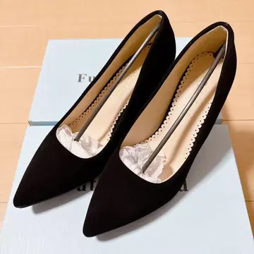 미사용 새상품 블랙 스틸레토 하이힐 24.5 39