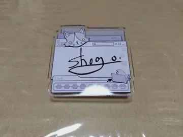 고양이타 8주년 감사제 손글씨 이름 배지 스즈키 쇼고