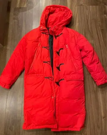 새상품급 NOISE MAKER 다운 빅 더플 코트 빨간색 M 사이즈