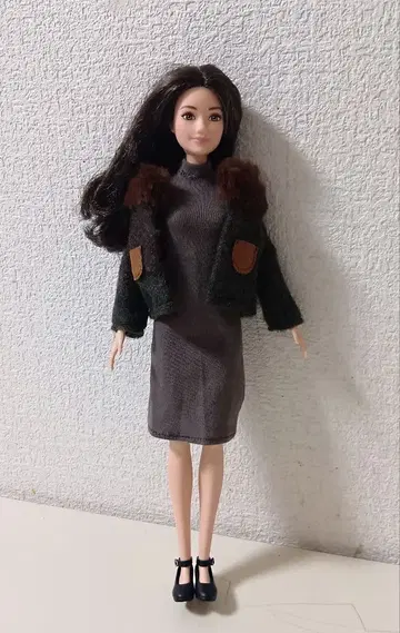 바비 옷 갈아입기 의류 원피스와 자켓 세트