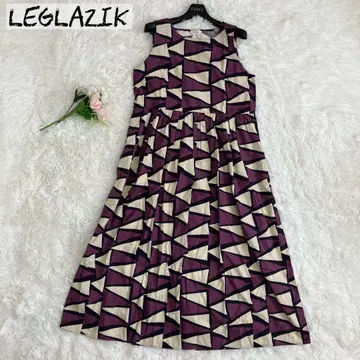 새상품급 LEGLAZIK 바틱 슬리브리스 원피스 WOMEN 36 올 패턴