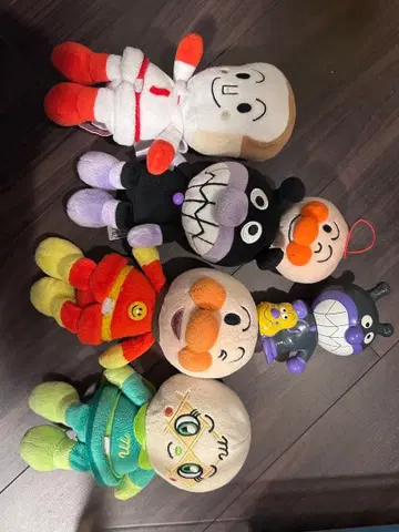 호빵맨 봉제 인형 6개 세트