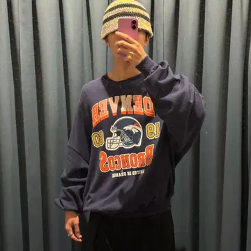 미사용 새상품 NFL 맨투맨 덴버 브롱코스 DENVER BRONCOS