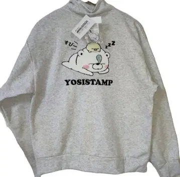 [ 새상품 미사용 ] 요시 스탬프 하프 지퍼 맨투맨 곰돌이 돈키 한정판