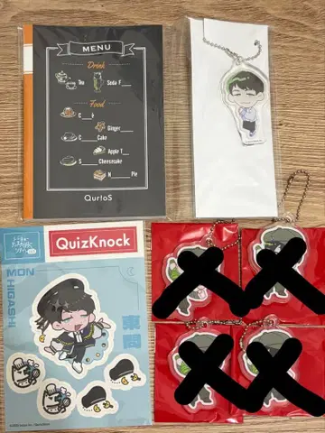 QuizKnock 동문 아크릴 키링 스티커 세트