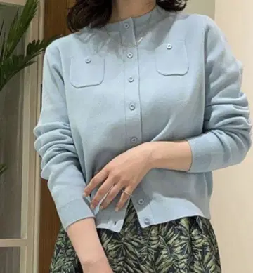 CABaN 코튼 캐시미어 크루넥 가디건