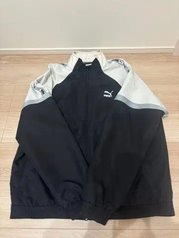 PUMA XTG 저지 블랙/화이트 나일론 자켓