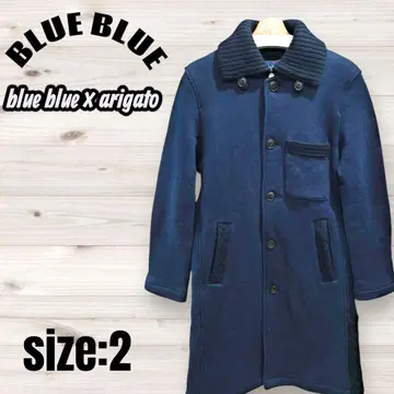 BlueBlue 인디고 체스터 코트 사이즈 2 새상품급