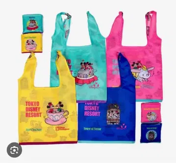 [ 미개봉 새상품 ] 디즈니 리조트 캡슐 토이 에코백 컴플리트