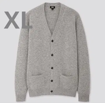유니클로 프리미엄 라무 V넥 가디건