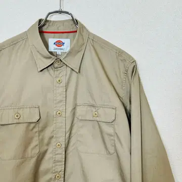 [ 디키즈 ] 워크 셔츠 L 사이즈 베이지 Dickies