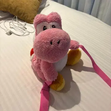 요시 USJ 숄더 스트랩 포함 핸드 워머 핑크