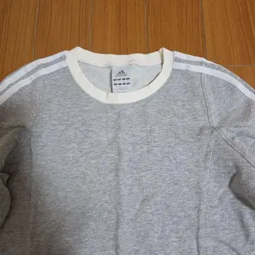 adidas 그레이 맨투맨 3 라인