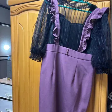 EATME 퍼플 미니 원피스 반팔