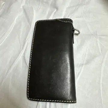 플랫 헤드 가죽 장지갑