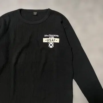 AVIREX 헤비웨이트 와플 롱T