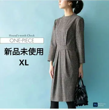 미사용 새상품 체크 무늬 원피스 XL