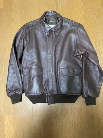 A-2 플라이트 자켓 가죽 자켓 브라운 소가죽 빈티지