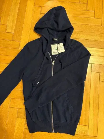 풀 집업 캐시미어 후드티