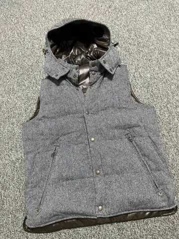 NICOKE 리버서블 다운 베스트 그레이 다운 베스트