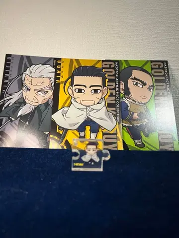 골든 카무이 아크릴 블록 엽서 오가타 타니가키 히지카타