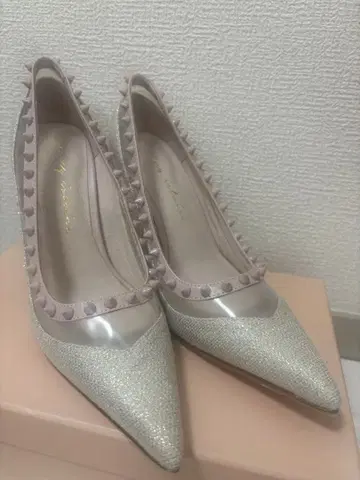 eimyistoire 실버 글리터 하이힐 펌프스