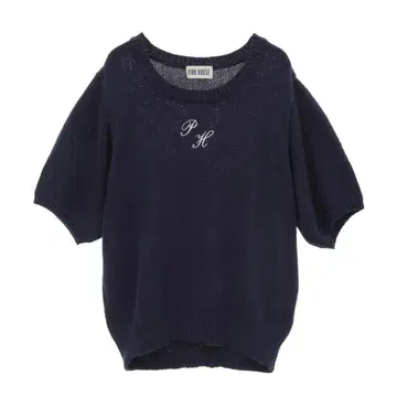 PINK HOUSE 로고 자수 니트 풀오버