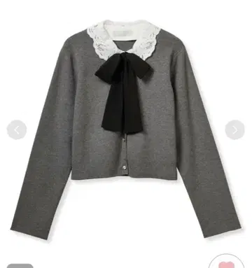 셀포드 [ WEB 한정판 ] 탈착식 레이스 칼라 가디건